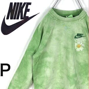 NIKE SPORTSWEAR Green Tie Dye Crew Neck Sweatshirt Have a Nike Day Size XXL